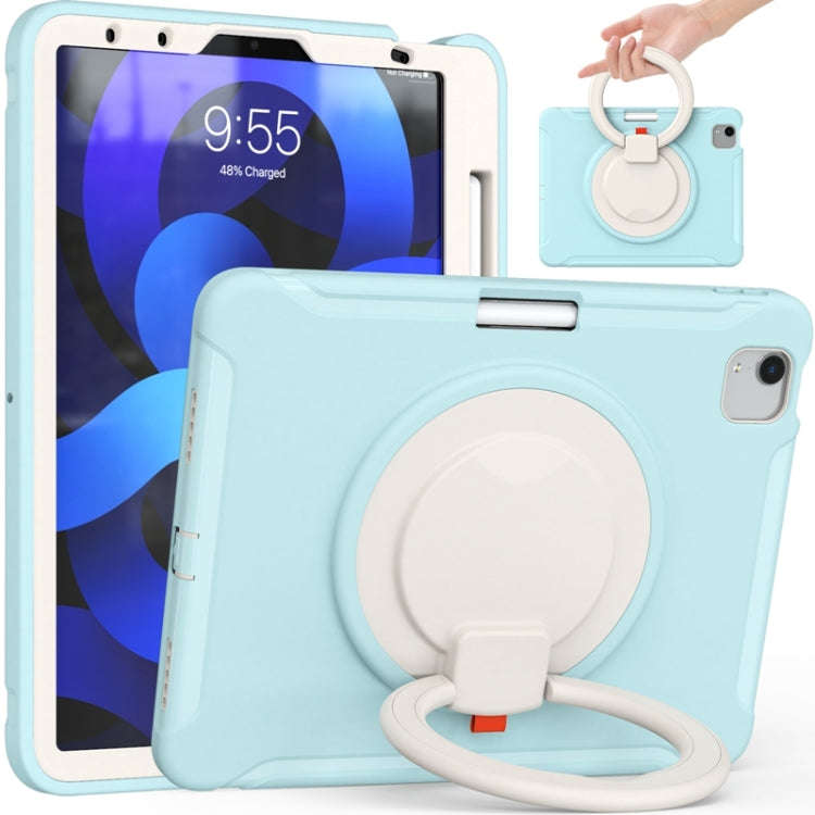 Shocproof Silicone + PC Protective Case with 360 Degree Rotation Foldable Handle Grip Holder & Pe...