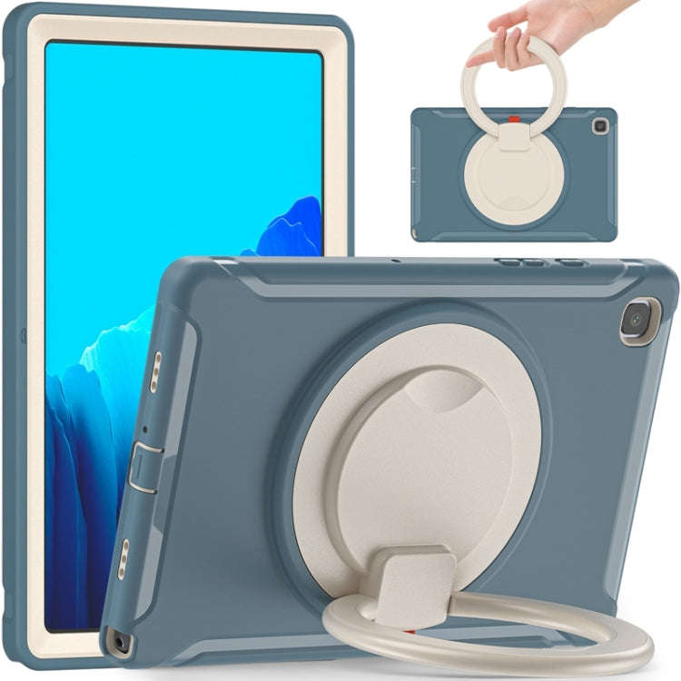 Shocproof Silicone + PC Protective Case with 360 Degree Rotation Foldable Handle Grip Holder & Pe...