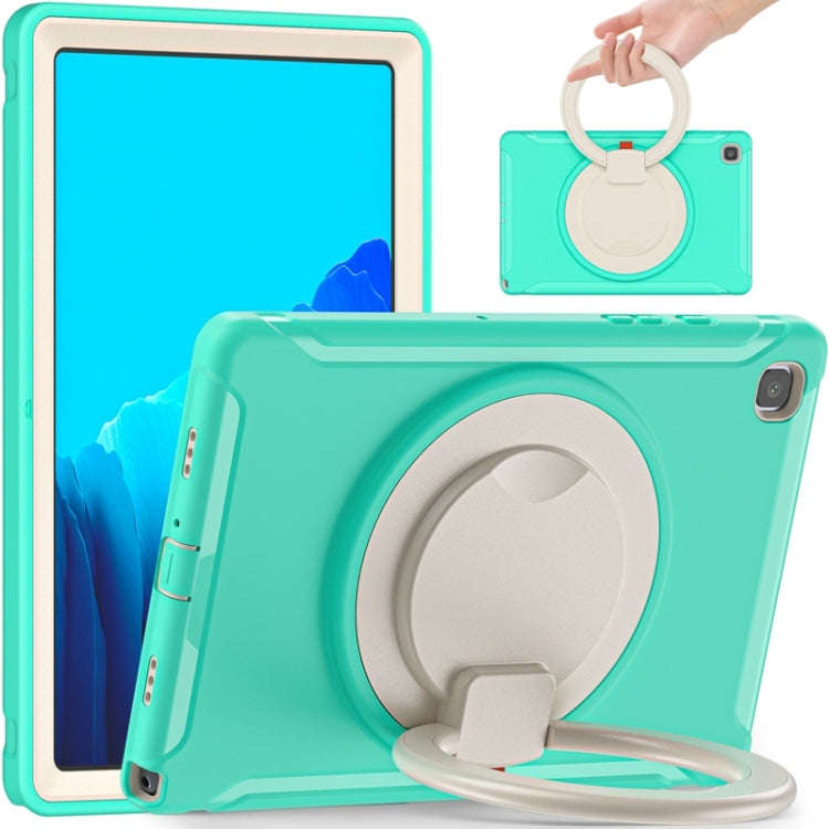 Shocproof Silicone + PC Protective Case with 360 Degree Rotation Foldable Handle Grip Holder & Pe...