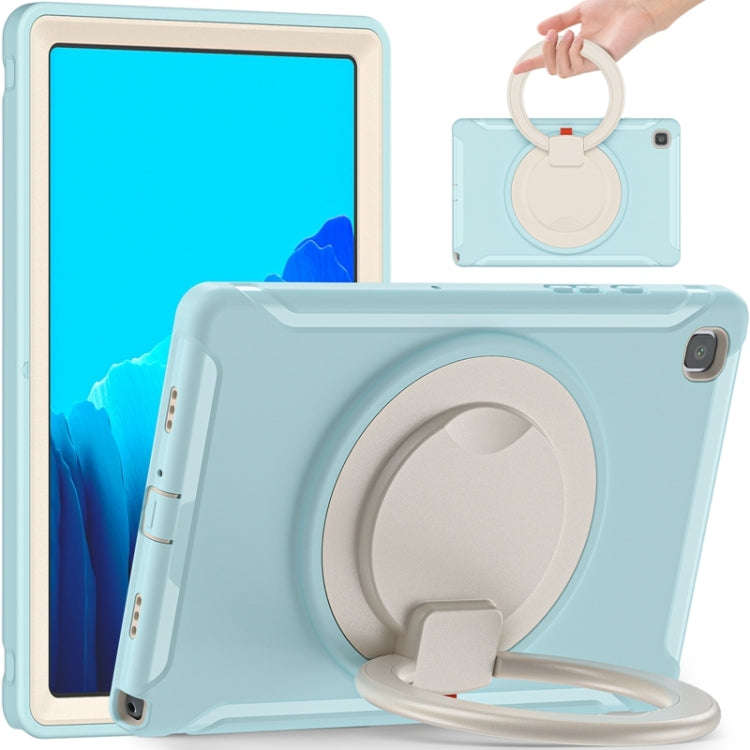 Shocproof Silicone + PC Protective Case with 360 Degree Rotation Foldable Handle Grip Holder & Pe...
