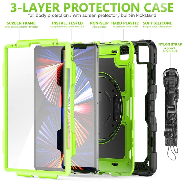Shockproof Colorful Silicone + PC Protective Case with Holder & Shoulder Strap & Hand Strap & Pen...