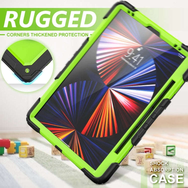 Shockproof Colorful Silicone + PC Protective Case with Holder & Shoulder Strap & Hand Strap & Pen...