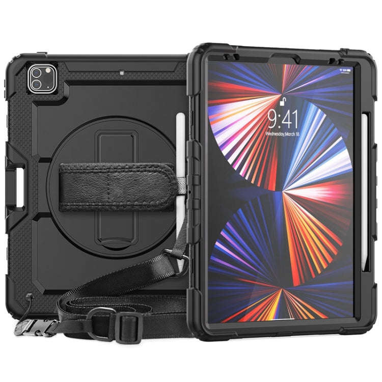 Shockproof Colorful Silicone + PC Protective Case with Holder & Shoulder Strap & Hand Strap & Pen...