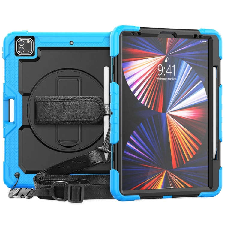 Shockproof Colorful Silicone + PC Protective Case with Holder & Shoulder Strap & Hand Strap & Pen...