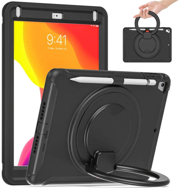 Shocproof Silicone + PC Protective Case with 360 Degree Rotation Foldable Handle Grip Holder & Pe...