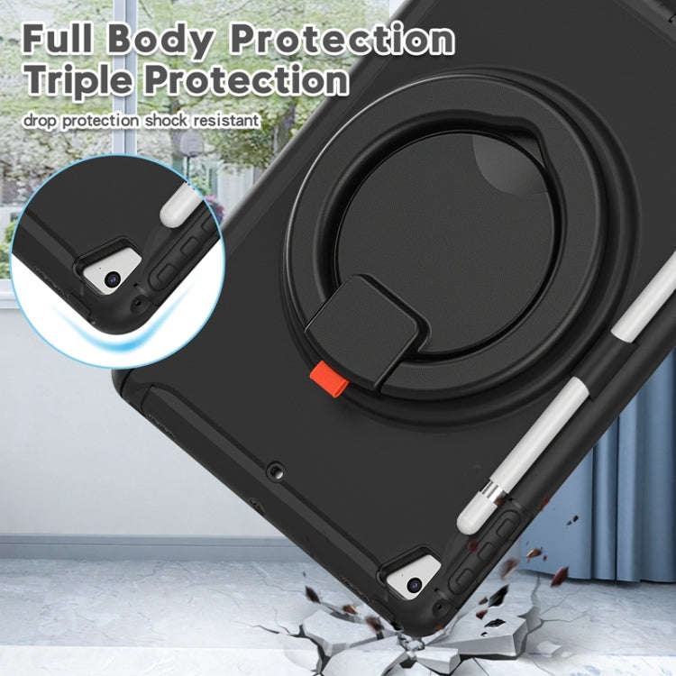 Shocproof Silicone + PC Protective Case with 360 Degree Rotation Foldable Handle Grip Holder & Pe...