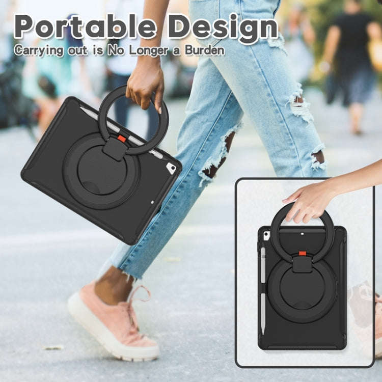 Shocproof Silicone + PC Protective Case with 360 Degree Rotation Foldable Handle Grip Holder & Pe...