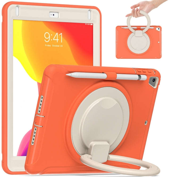 Shocproof Silicone + PC Protective Case with 360 Degree Rotation Foldable Handle Grip Holder & Pe...