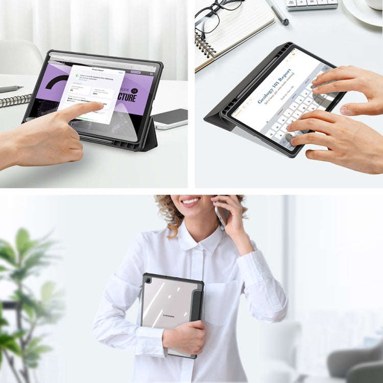 DUX DUCIS TOBY Series Antiskid PU Leather + PC + TPU Horizontal Flip Case with Holder & Pen Slot ...