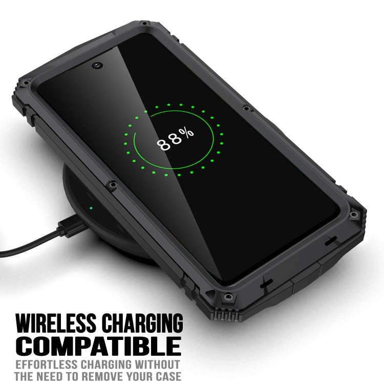 R-JUST Shockproof Waterproof Dust-proof Metal + Silicone Protective Case with Holder, For Samsung...