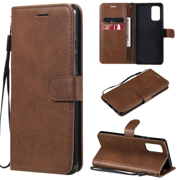 Solid Color Horizontal Flip Protective Leather Case with Holder & Card Slots & Wallet & Photo Fra...
