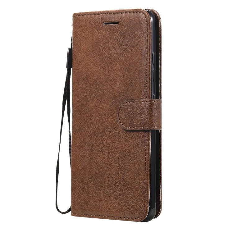Solid Color Horizontal Flip Protective Leather Case with Holder & Card Slots & Wallet & Photo Fra...