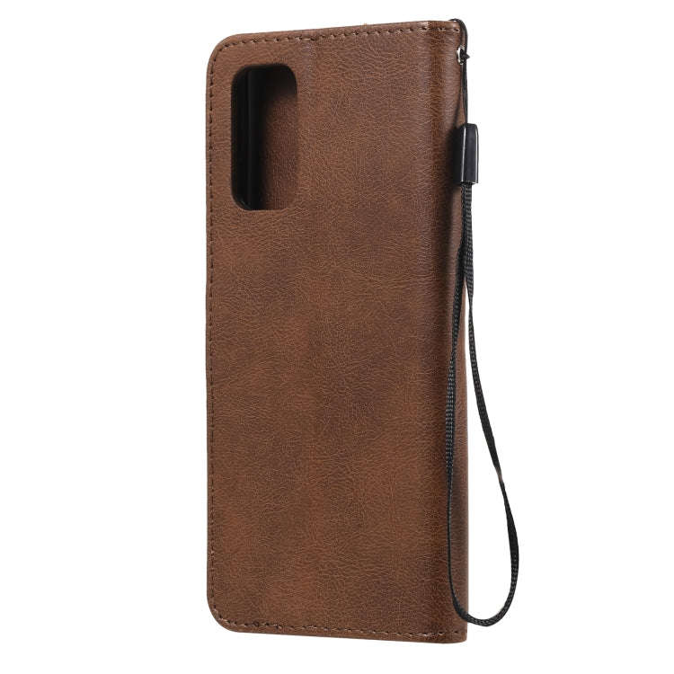Solid Color Horizontal Flip Protective Leather Case with Holder & Card Slots & Wallet & Photo Fra...
