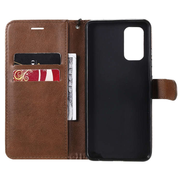 Solid Color Horizontal Flip Protective Leather Case with Holder & Card Slots & Wallet & Photo Fra...