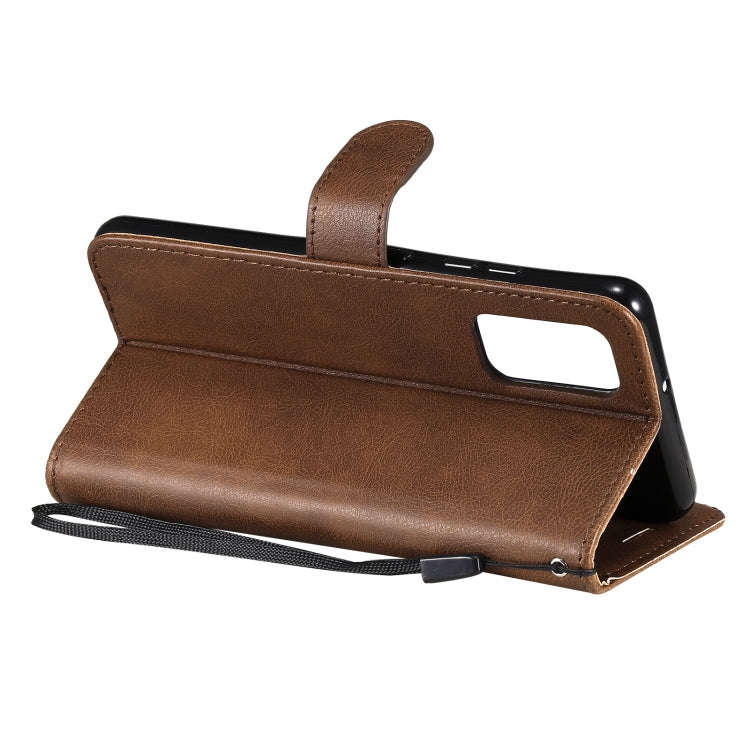 Solid Color Horizontal Flip Protective Leather Case with Holder & Card Slots & Wallet & Photo Fra...