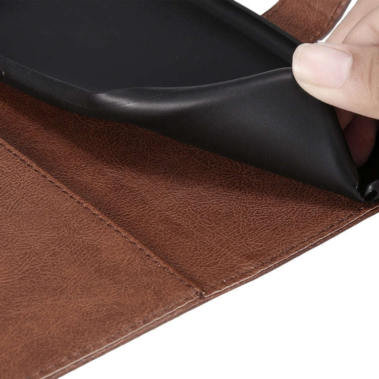 Solid Color Horizontal Flip Protective Leather Case with Holder & Card Slots & Wallet & Photo Fra...