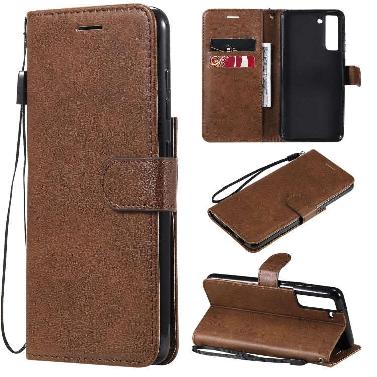 Solid Color Horizontal Flip Protective Leather Case with Holder & Card Slots & Wallet & Photo Fra...