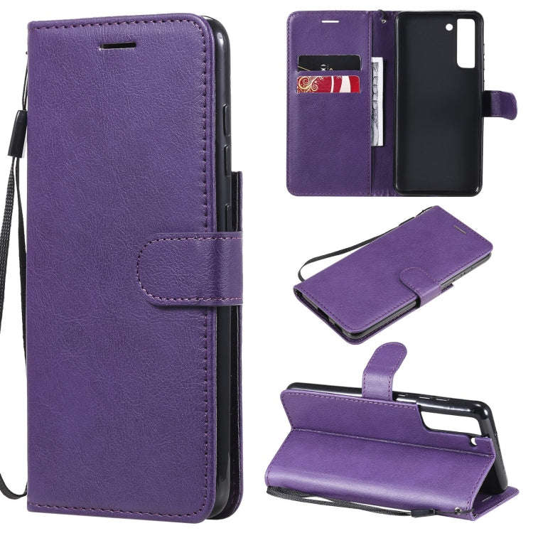 Solid Color Horizontal Flip Protective Leather Case with Holder & Card Slots & Wallet & Photo Fra...