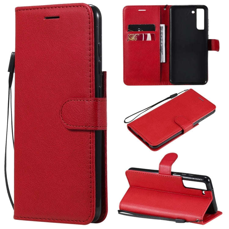Solid Color Horizontal Flip Protective Leather Case with Holder & Card Slots & Wallet & Photo Fra...