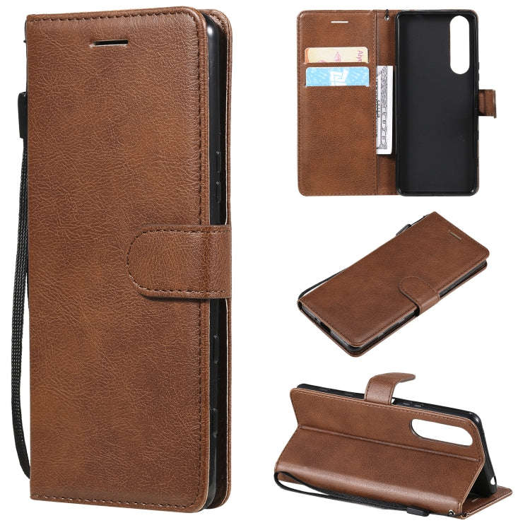 Solid Color Horizontal Flip Protective Leather Case with Holder & Card Slots & Wallet & Photo Fra...