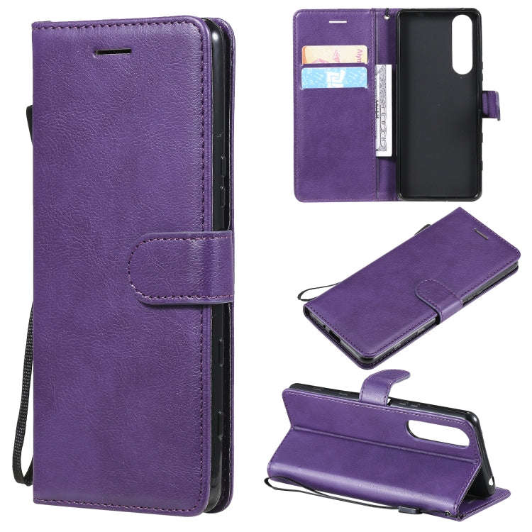 Solid Color Horizontal Flip Protective Leather Case with Holder & Card Slots & Wallet & Photo Fra...