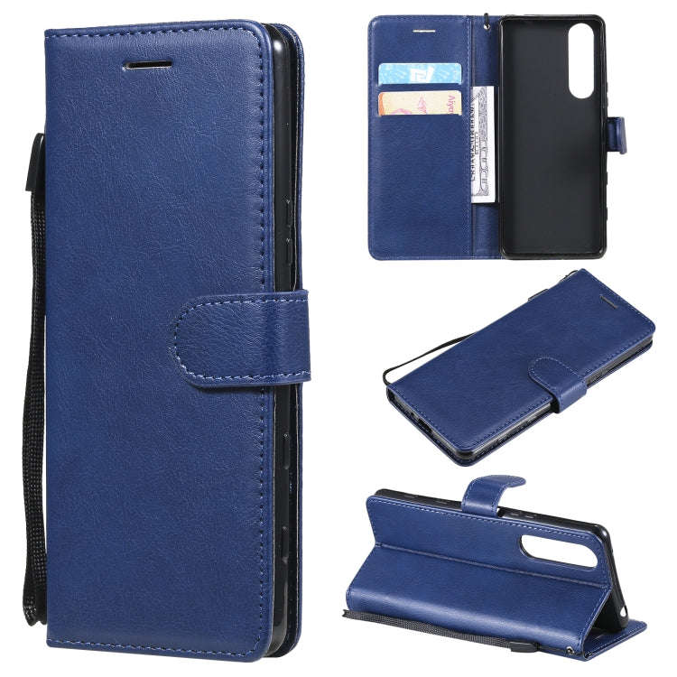 Solid Color Horizontal Flip Protective Leather Case with Holder & Card Slots & Wallet & Photo Fra...