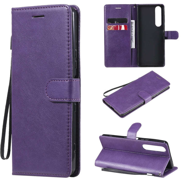 Solid Color Horizontal Flip Protective Leather Case with Holder & Card Slots & Wallet & Photo Fra...