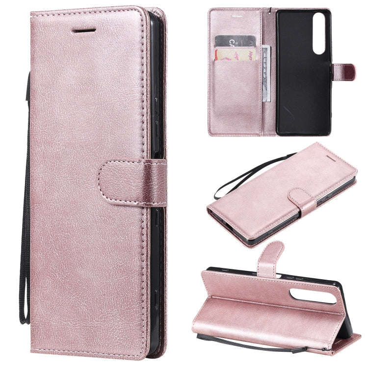Solid Color Horizontal Flip Protective Leather Case with Holder & Card Slots & Wallet & Photo Fra...