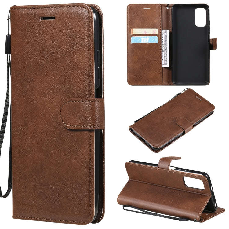 Solid Color Horizontal Flip Protective Leather Case with Holder & Card Slots & Wallet & Photo Fra...