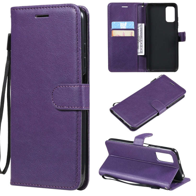 Solid Color Horizontal Flip Protective Leather Case with Holder & Card Slots & Wallet & Photo Fra...
