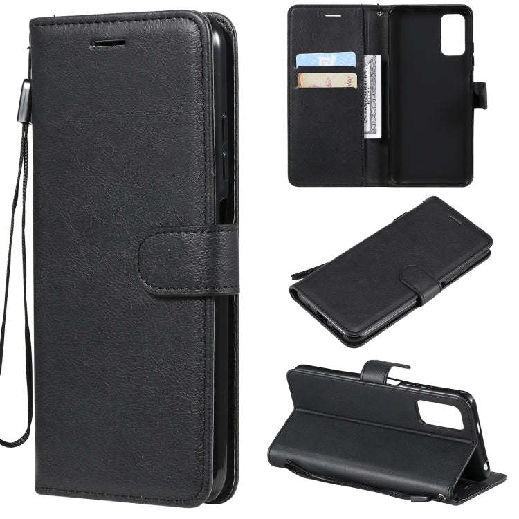 Solid Color Horizontal Flip Protective Leather Case with Holder & Card Slots & Wallet & Photo Fra...