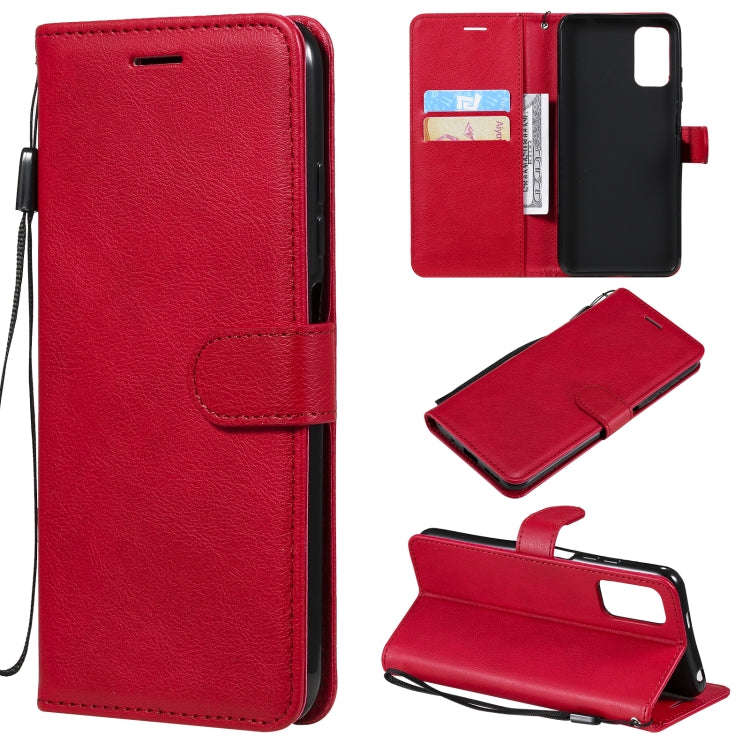 Solid Color Horizontal Flip Protective Leather Case with Holder & Card Slots & Wallet & Photo Fra...