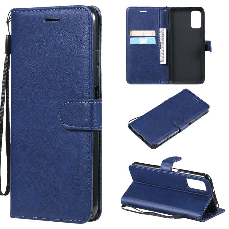 Solid Color Horizontal Flip Protective Leather Case with Holder & Card Slots & Wallet & Photo Fra...