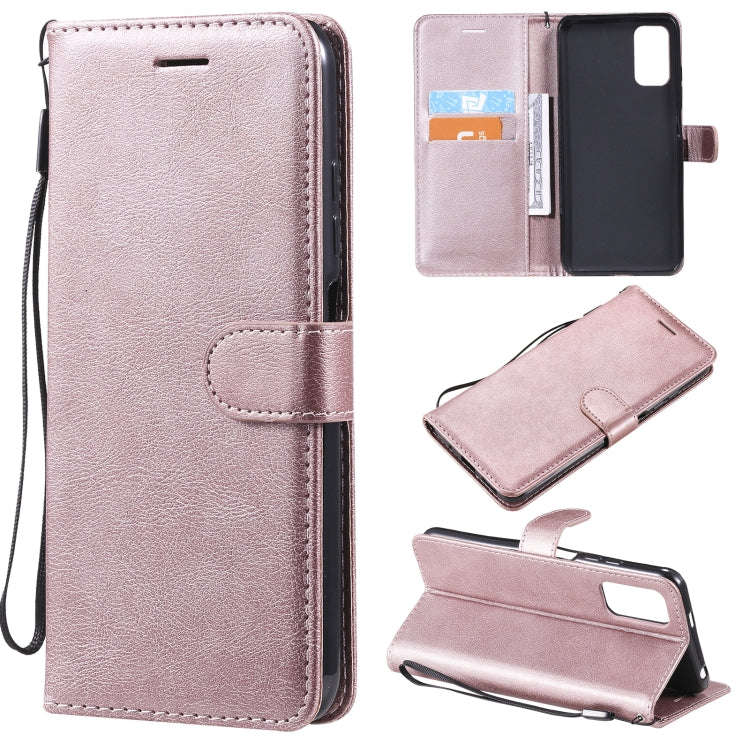 Solid Color Horizontal Flip Protective Leather Case with Holder & Card Slots & Wallet & Photo Fra...