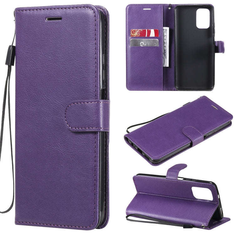 Solid Color Horizontal Flip Protective Leather Case with Holder & Card Slots & Wallet & Photo Fra...