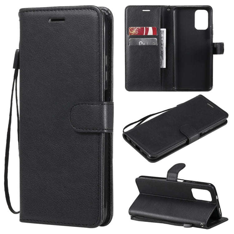 Solid Color Horizontal Flip Protective Leather Case with Holder & Card Slots & Wallet & Photo Fra...