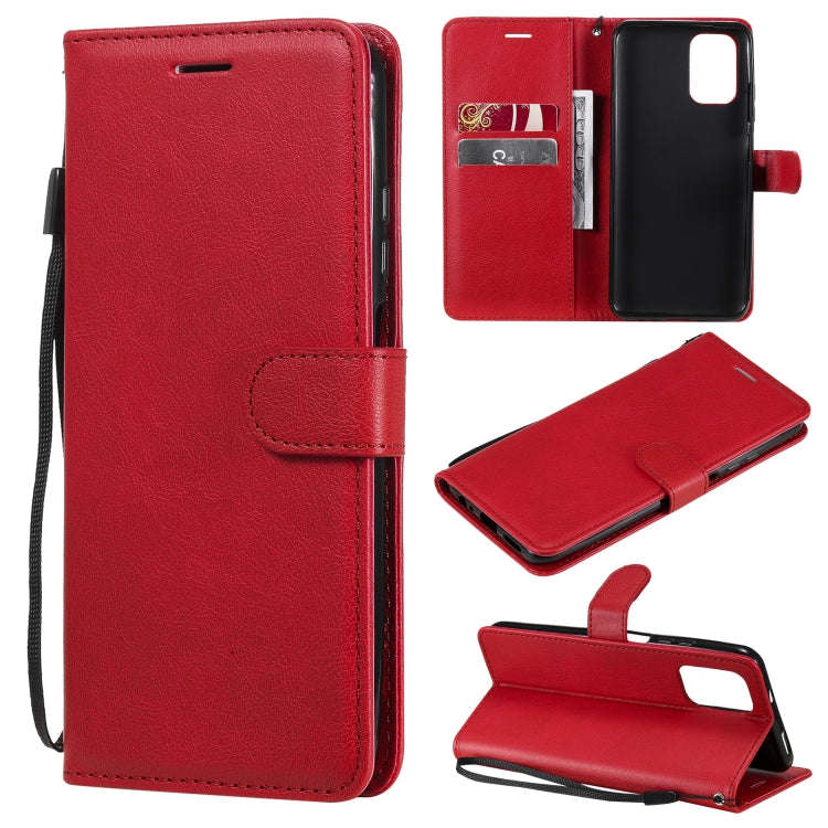 Solid Color Horizontal Flip Protective Leather Case with Holder & Card Slots & Wallet & Photo Fra...