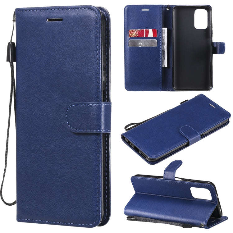 Solid Color Horizontal Flip Protective Leather Case with Holder & Card Slots & Wallet & Photo Fra...