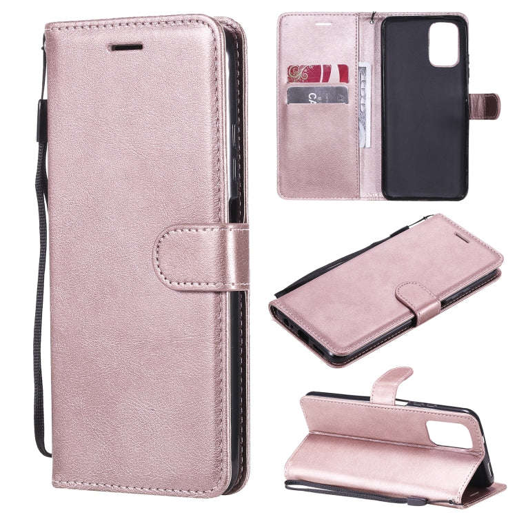 Solid Color Horizontal Flip Protective Leather Case with Holder & Card Slots & Wallet & Photo Fra...