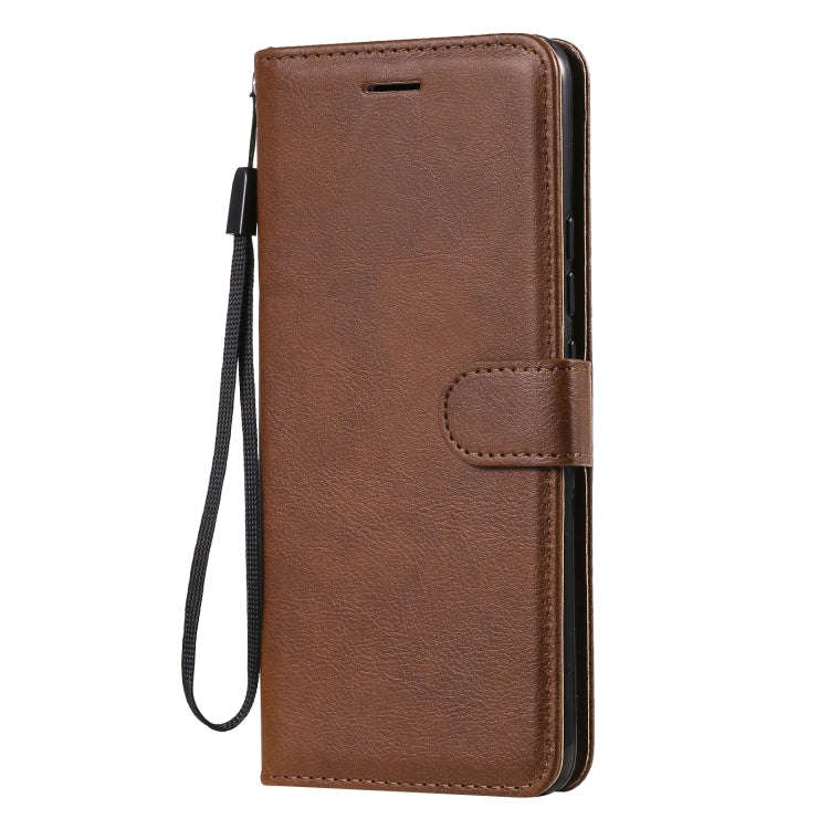 Solid Color Horizontal Flip Protective Leather Case with Holder & Card Slots & Wallet & Photo Fra...