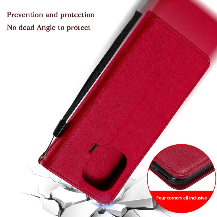 Solid Color Horizontal Flip Protective Leather Case with Holder & Card Slots & Wallet & Photo Fra...