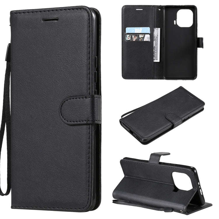 Solid Color Horizontal Flip Protective Leather Case with Holder & Card Slots & Wallet & Photo Fra...