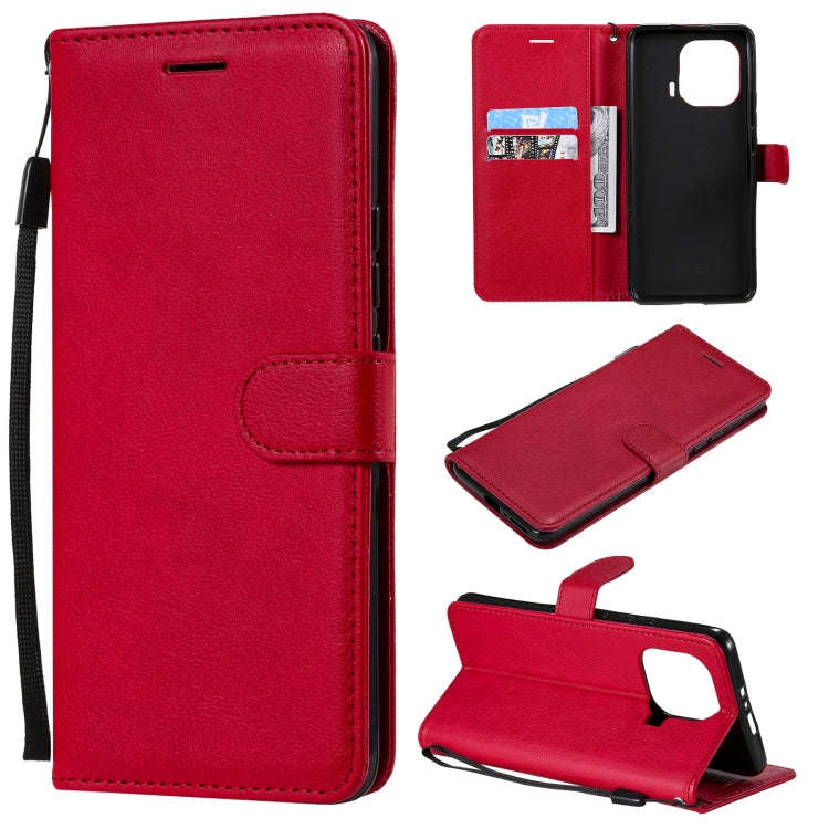 Solid Color Horizontal Flip Protective Leather Case with Holder & Card Slots & Wallet & Photo Fra...