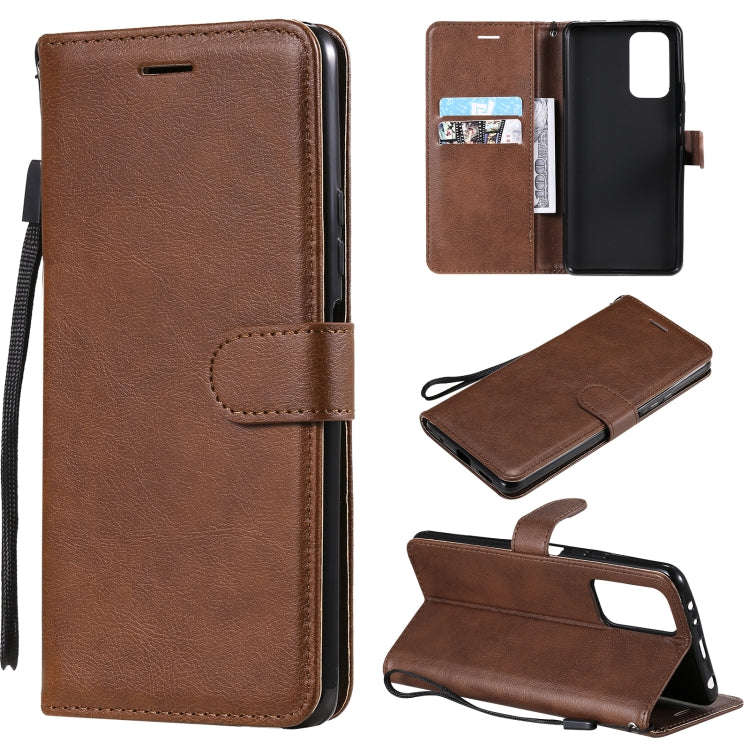 Solid Color Horizontal Flip Protective Leather Case with Holder & Card Slots & Wallet & Photo Fra...