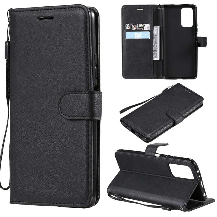 Solid Color Horizontal Flip Protective Leather Case with Holder & Card Slots & Wallet & Photo Fra...