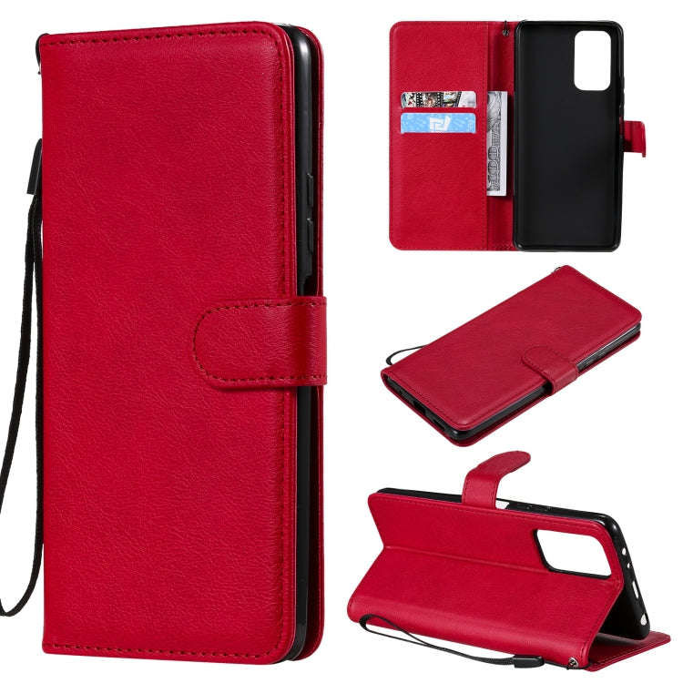 Solid Color Horizontal Flip Protective Leather Case with Holder & Card Slots & Wallet & Photo Fra...