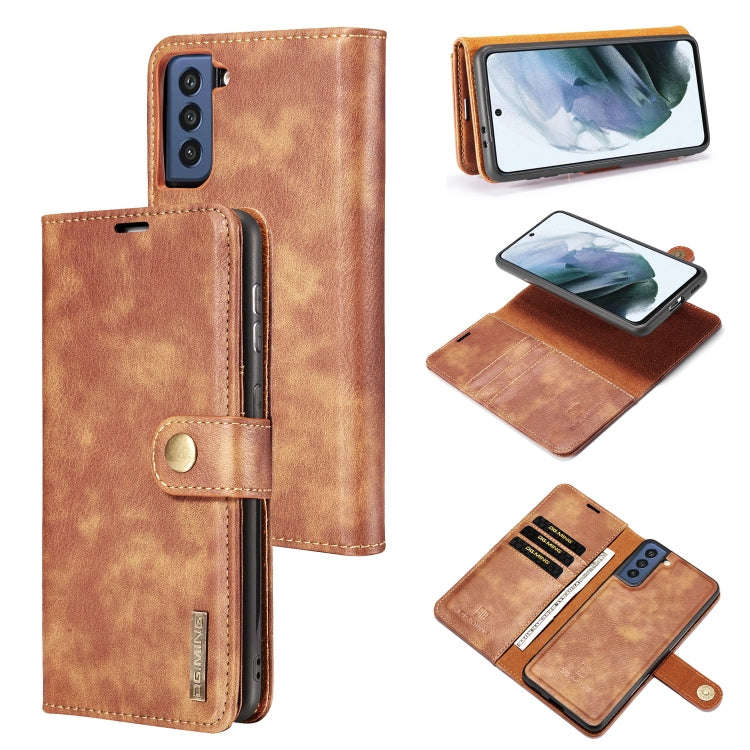 DG.MING Crazy Horse Texture Flip Detachable Magnetic Leather Case with Holder & Card Slots & Wall...