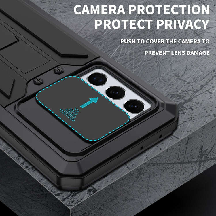 R-JUST Sliding Lens Cover Shockproof Dustproof Waterproof Metal + Silicone Case with Invisible Ho...