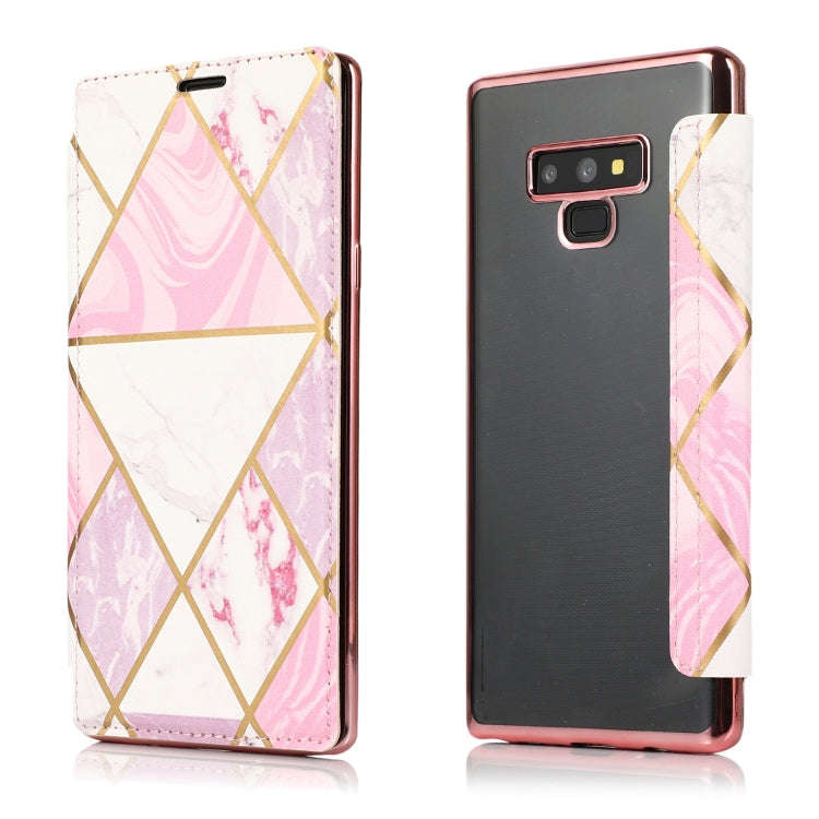 Bronzing Plating PU + TPU Horizontal Flip Leather Case with Holder & Card Slot, For Samsung Galax...