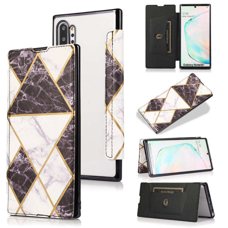 Bronzing Plating PU + TPU Horizontal Flip Leather Case with Holder & Card Slot, For Samsung Galax...